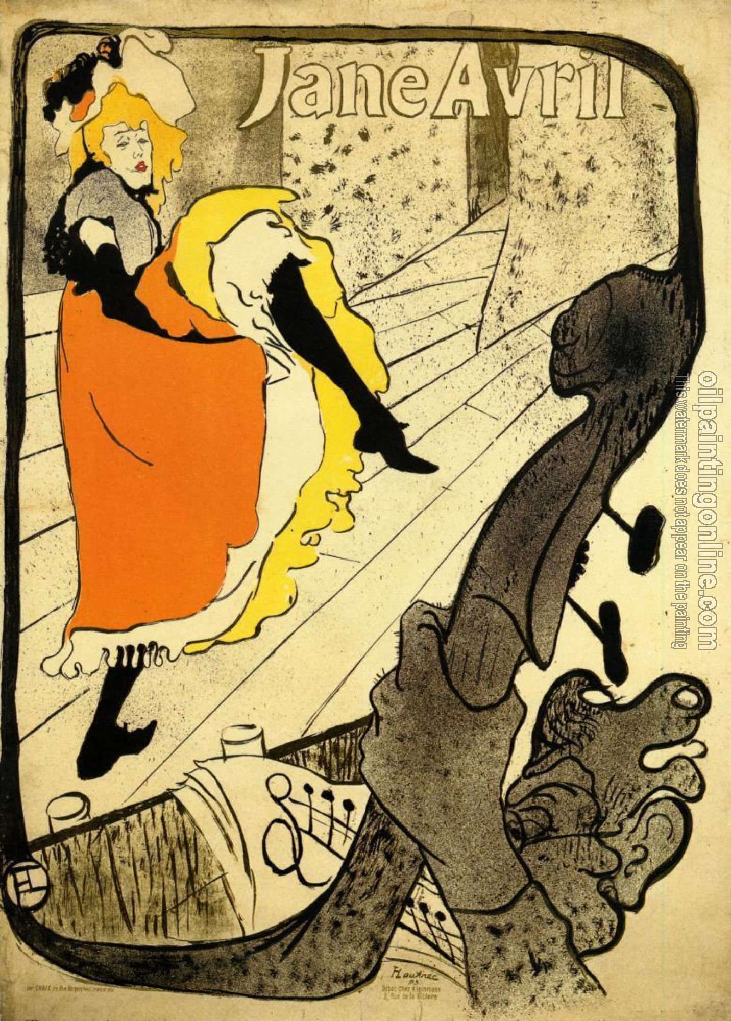 Toulouse-Lautrec, Henri de - Jane Avril